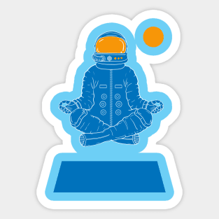 astronaut zen - gravity Sticker